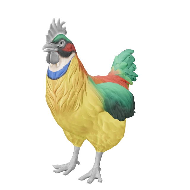 Catalana Chicken — Yellow and Red